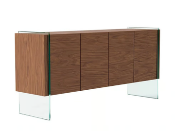 3057 - Walnut sideboard with doors by Angel Cerdá - view 2